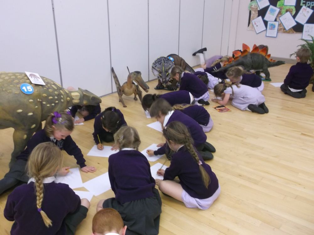 Year 1 are palaeontologists for the day